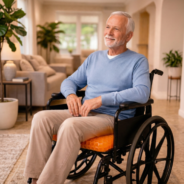 ZERO-PRESSURE WHEELCHAIR SUPPORT